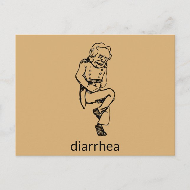 Konstig Diarrhea Guy Postcard Vykort (Framsida)