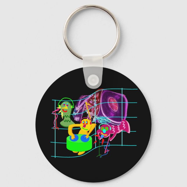 Konstig DJ:s Party Nyckelring (Framsida)