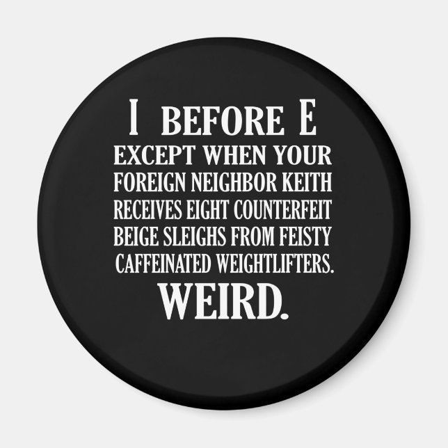 Konstig English Language Teacher Grammar Teach Magnet (Framsidan)