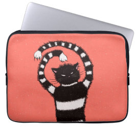 Konstig Evil Cat Laptop Fodral