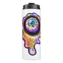 Konstig Eyeball Emoji Paint Drip Art M13