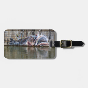 Konstig Fantasy Anglerfish Graffiti Bagagebricka