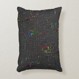 Konstig färgad mörkare teckning under eller över j prydnadskudde