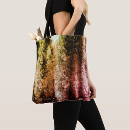 Konstig fibröus struktur och brända eller smuts fl tygkasse