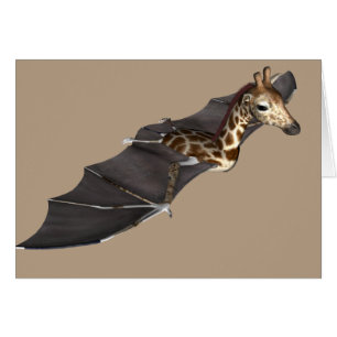 Konstig Fladdermus Giraffe Mutation Hälsningskort