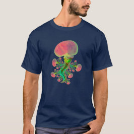 Konstig flygande lunga med ryggrad t shirt