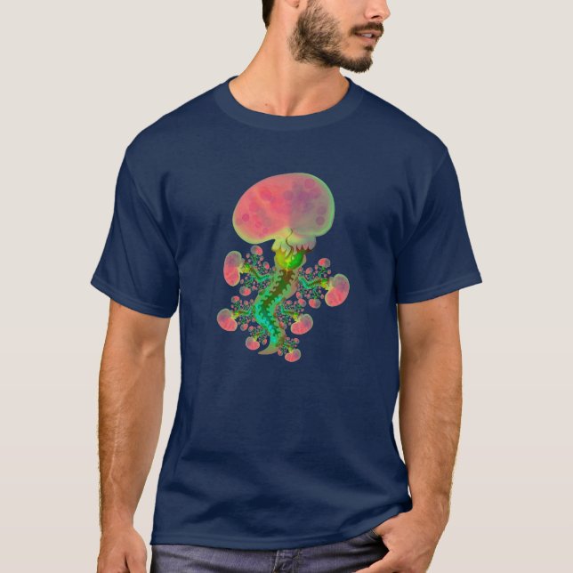 Konstig flygande lunga med ryggrad t shirt (Framsida)