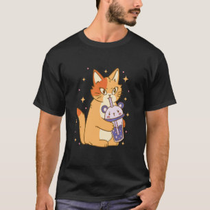 Konstig för Roligt av Coolan Retro- för Cat Bubble T Shirt