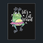 Konstig Frog Funny Dancing Amphibian Vykort<br><div class="desc">Konstig Frog Funny Dancing Amphibian. Lustigt Konstig Frog.</div>