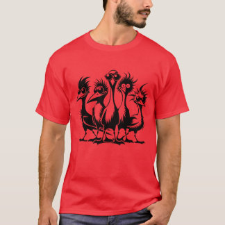 Konstig Funny Bird Group Boy T Shirt
