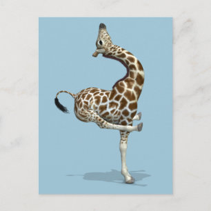Konstig Giraffe Vykort