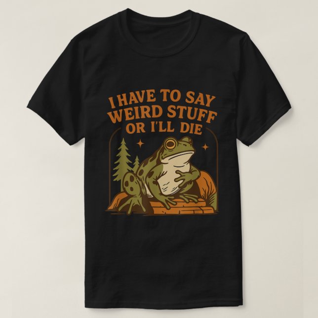 Konstig groddacitat rolig meme-design t shirt (Design framsida)