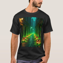 Konstig grönt pumkin street t shirt