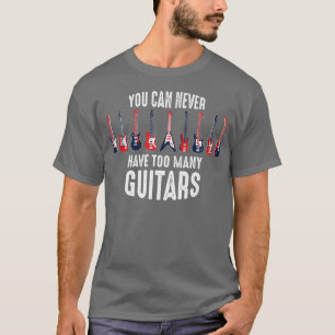 konstig guitaristisk skjorta som man aldrig kan ha t shirt