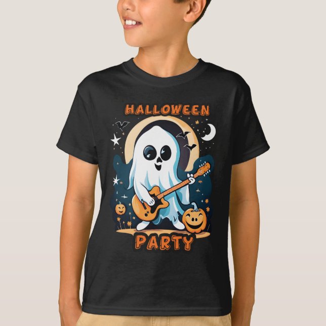 konstig halloween-pojke t-shirt (Framsida)