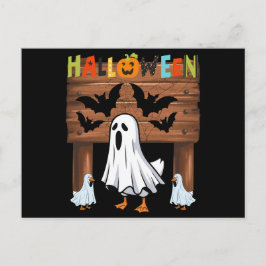 konstig halloween vykort