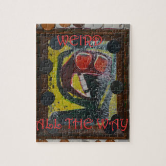 Konstig hela vägen på utomstående konst - inte pussel