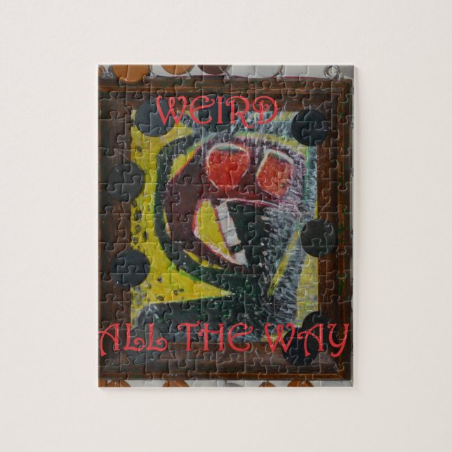 Konstig hela vägen på utomstående konst - inte pussel (Vertikal)