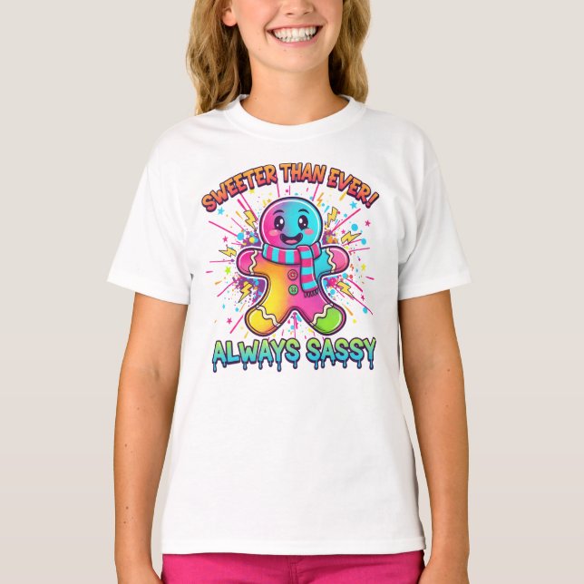 konstig julskjorta för barn t shirt (Framsida)