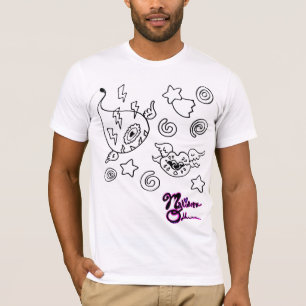 Konstig Kärlek som flyger Eyeball och Läppar T-Shi T Shirt