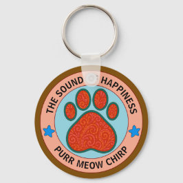 konstig katt nyckelring