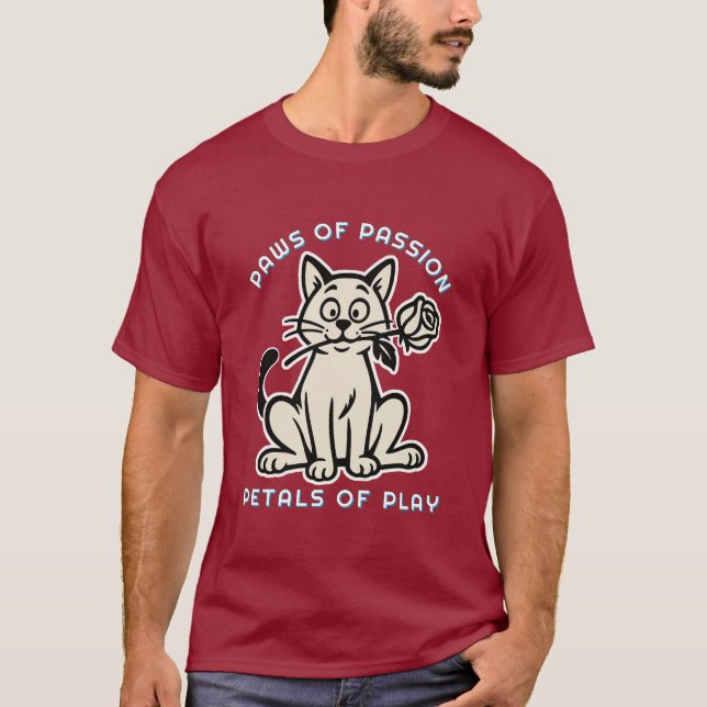 konstig katt t shirt (Framsida)