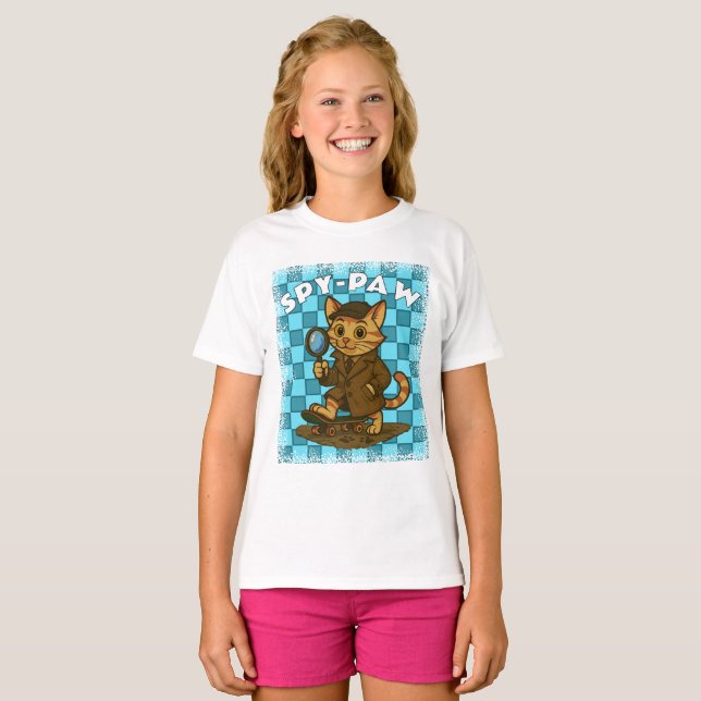 konstig katt t shirt (Hel framsida)