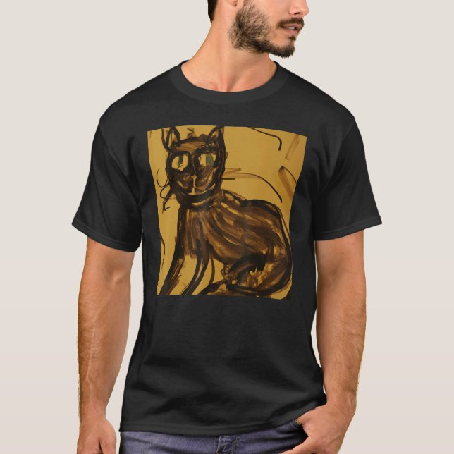 Konstig kattkonst kitten skämt 1 t shirt (Framsida)
