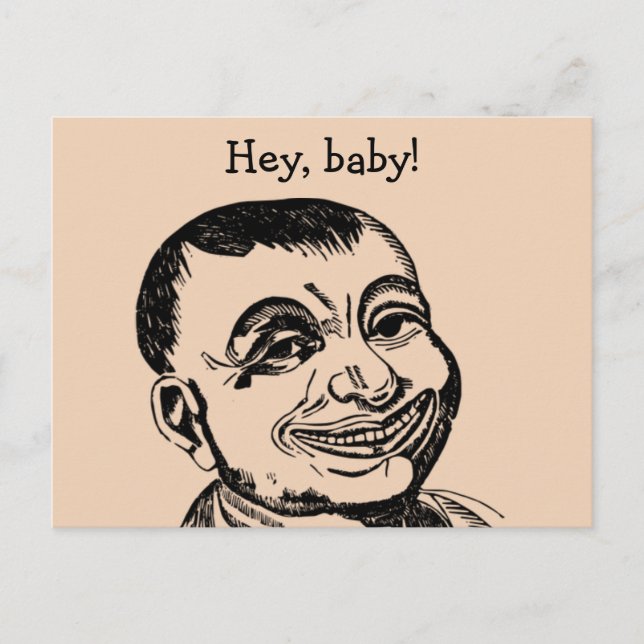 Konstig kille vykort (Framsida)