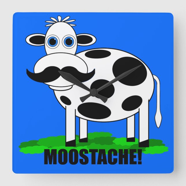 konstig ko fyrkantig klocka (Framsida)
