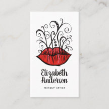 Konstig Läppar Bläck Tattoo Stil Gothic Makeup Art