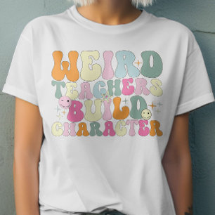 Konstig Lärare Bygger Älskare Coola vid teckenunde T Shirt
