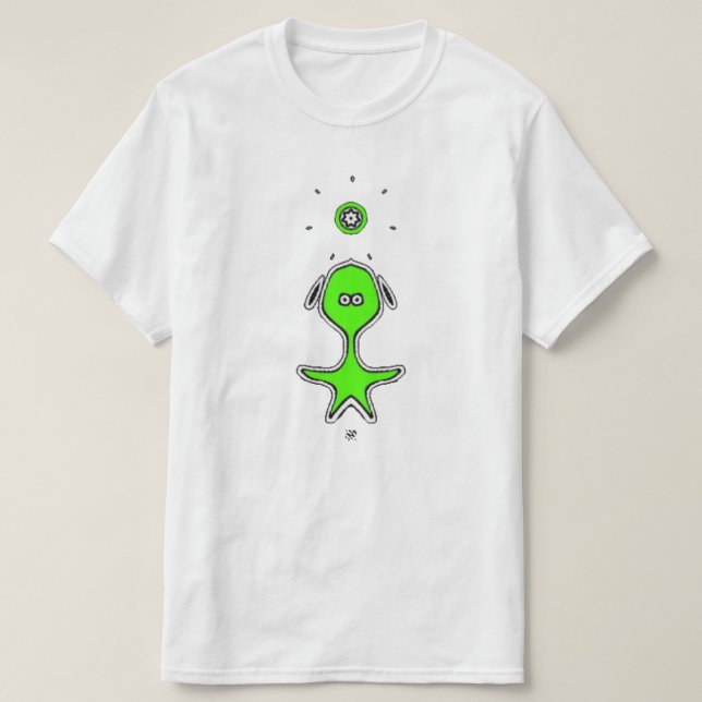 Konstig Liten Kille (Grön) T Shirt (Design framsida)