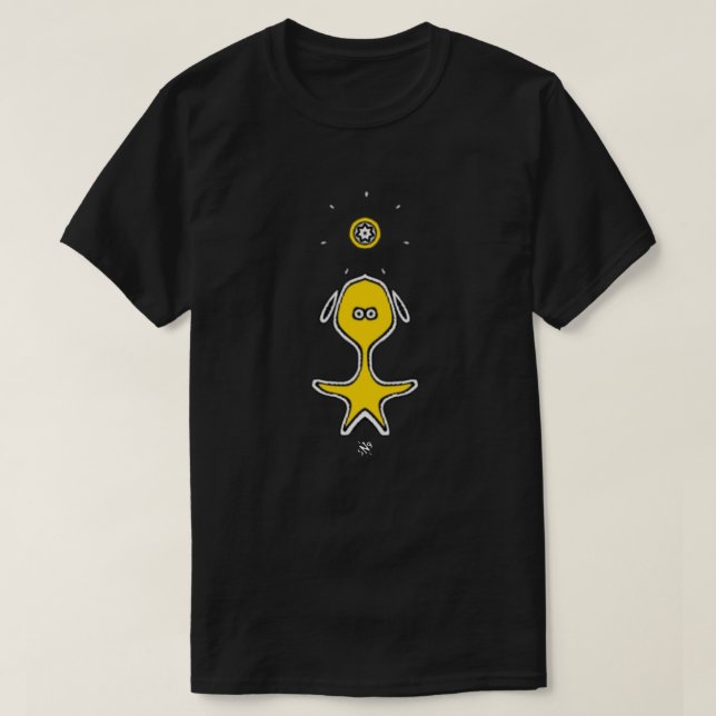 Konstig Liten Kille (Gul 2) T Shirt (Design framsida)