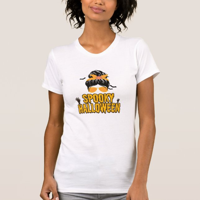 konstig mamma halloween mamma-häxa t shirt (Framsida)