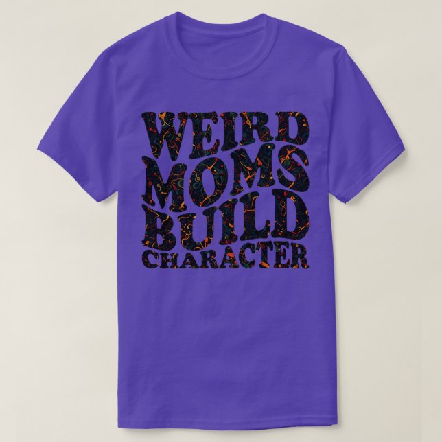 Konstig Mammor Bygg tecken T Shirt (Design framsida)