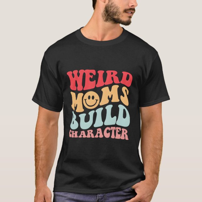 Konstig Mammor Bygger tecken Aesthetic Mamma T Shirt (Framsida)