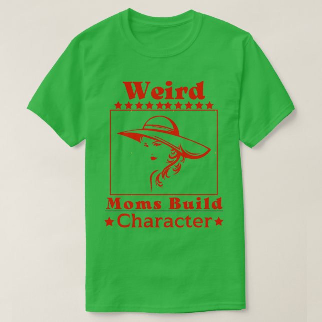 Konstig Mammor Bygger tecken Groovy Funny Mamma T Shirt (Design framsida)