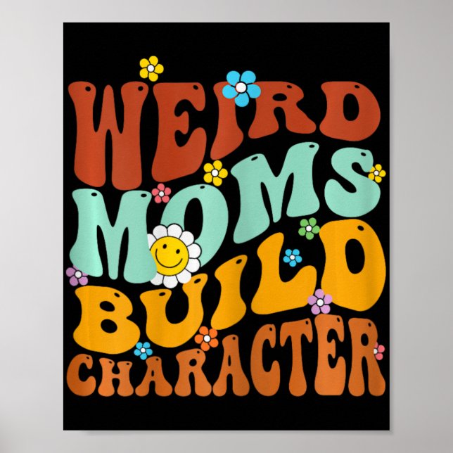 Konstig Mammor Bygger Tecken Mors dag Funny Match Poster (Framsidan)