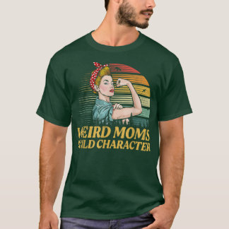 Konstig Mammor Bygger teckenfunktion i Mamma T Shirt