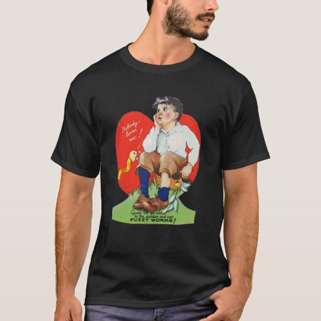 Konstig maskpojke-valentin t shirt (Framsida)