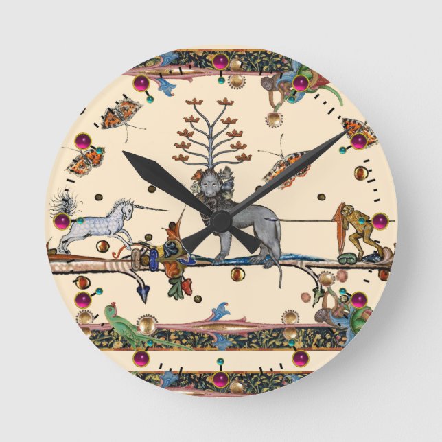 KONSTIG MEDIEVAL BESTIARY,APOCALIYPTIC BEAST,UNICO RUND KLOCKA (Framsida)