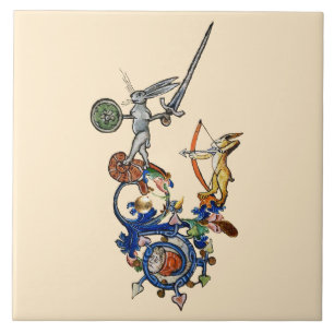 KONSTIG MEDIEVAL BESTIARY,Killer Rabbits with Swor Kakelplatta