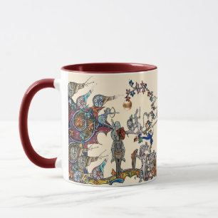 KONSTIG MEDIEVAL BESTIARY KRIG, KNIGHTS,GIANT SNIG MUGG