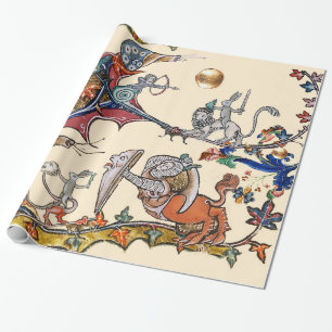 KONSTIG MEDIEVAL BESTIARY KRIG Snigel ,Killer Rabb Presentpapper