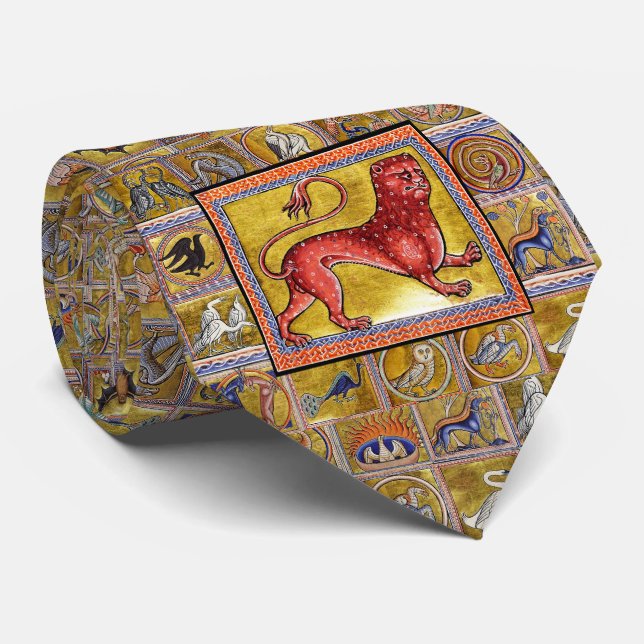 KONSTIG MEDIEVAL BESTIARY,LEOPARD,SKOGDJUR SLIPS (Rullad)