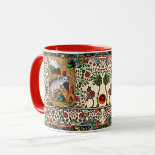 KONSTIG MEDIEVAL BESTIARY, MUSIC,CAT PLAYCHAN ORGA MUGG