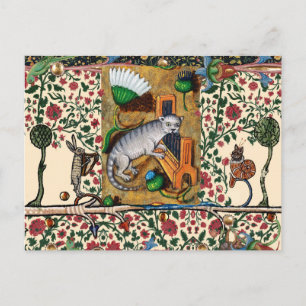 KONSTIG MEDIEVAL BESTIARY MUSIC,CAT PLAYCHAN ORGAN VYKORT