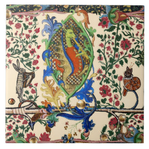 KONSTIG MEDIEVAL BESTIARY MUSIC,DRAGON PLAYTE FLUT KAKELPLATTA