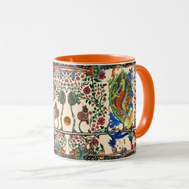 KONSTIG MEDIEVAL BESTIARY MUSIC,DRAGON PLAYTE FLUT MUGG (Framsida höger)